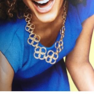 Stella & Dot Crosby Links Gold Necklace